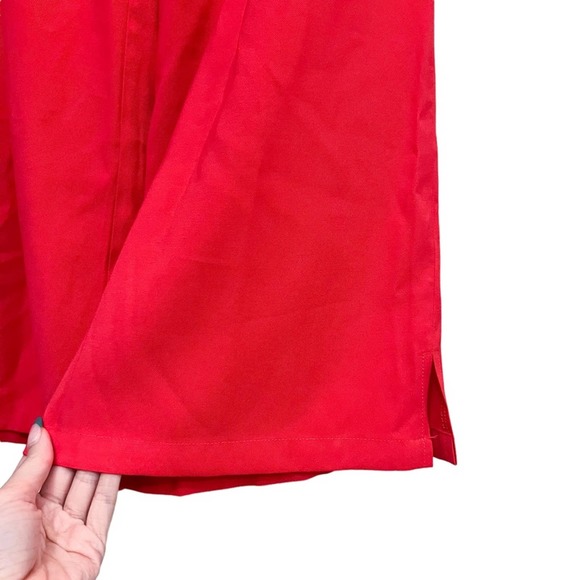 Molly Bracken High Rise Wide Leg Trouser Red Pants Size Medium - Picture 7 of 12